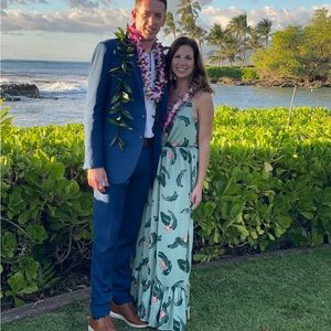 Full length floral dress